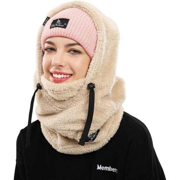 Accessories - Women's Balaclava Wind-Resistant Winter Face Mask Warm Face Cover Hat Cap Scarf